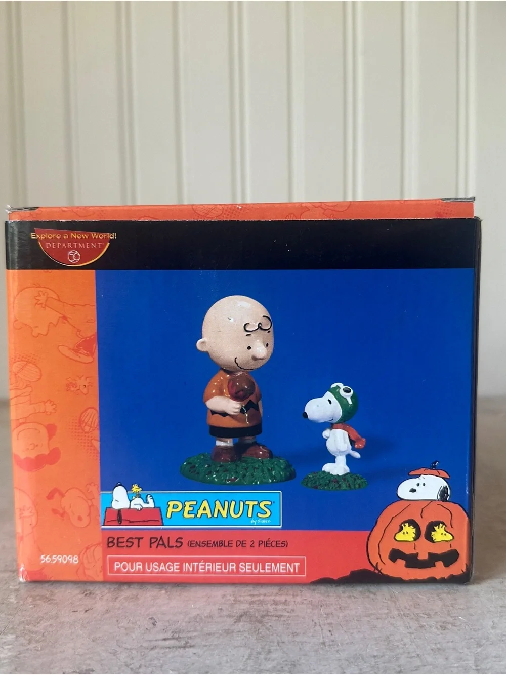 Dept 56 Halloween Peanuts Best Pals Charlie Brown ONLY NO SNOOPY w Box